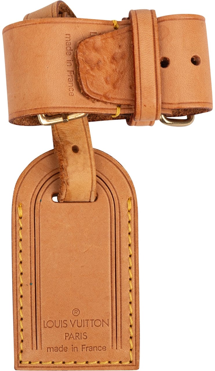 Louis Vuitton Vachetta Leather Luggage Tag Set Bruin