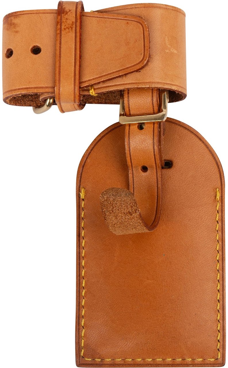 Louis Vuitton Louis Vuitton Vachetta Leather Luggage Tag Set Bruin