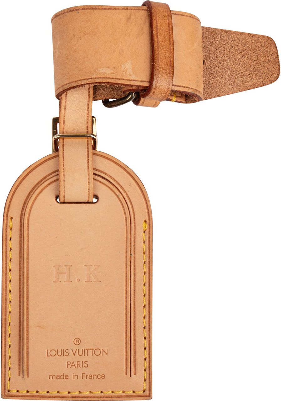 Louis Vuitton Louis Vuitton Vachetta Leather Luggage Tag Set (H.K.) Neutraal