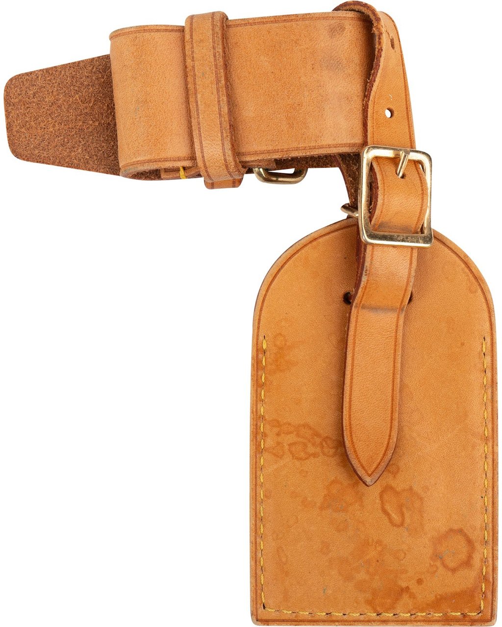 Louis Vuitton Louis Vuitton Vachetta Leather Luggage Tag Set Neutraal