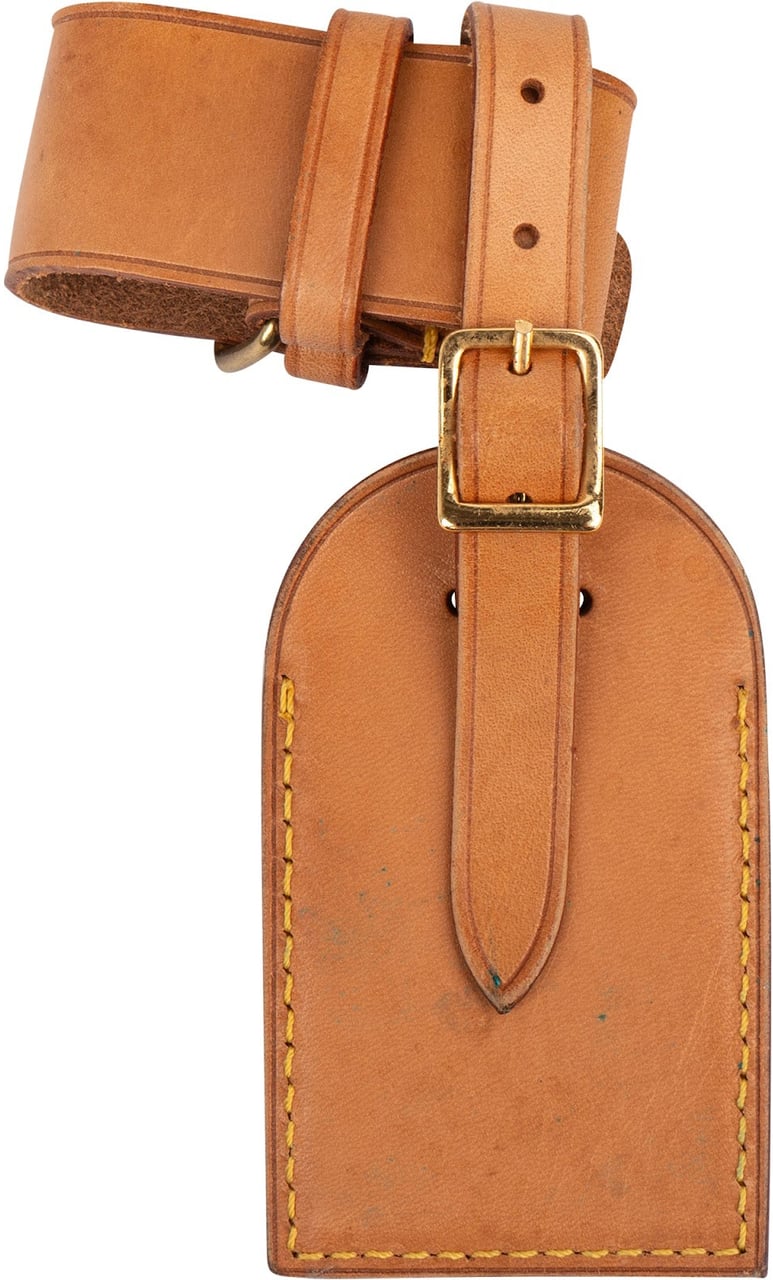Louis Vuitton Louis Vuitton Vachetta Leather Luggage Tag Set Bruin