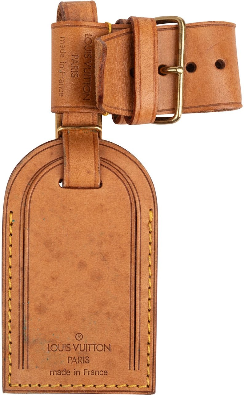 Louis Vuitton Louis Vuitton Vachetta Leather Luggage Tag Set Bruin