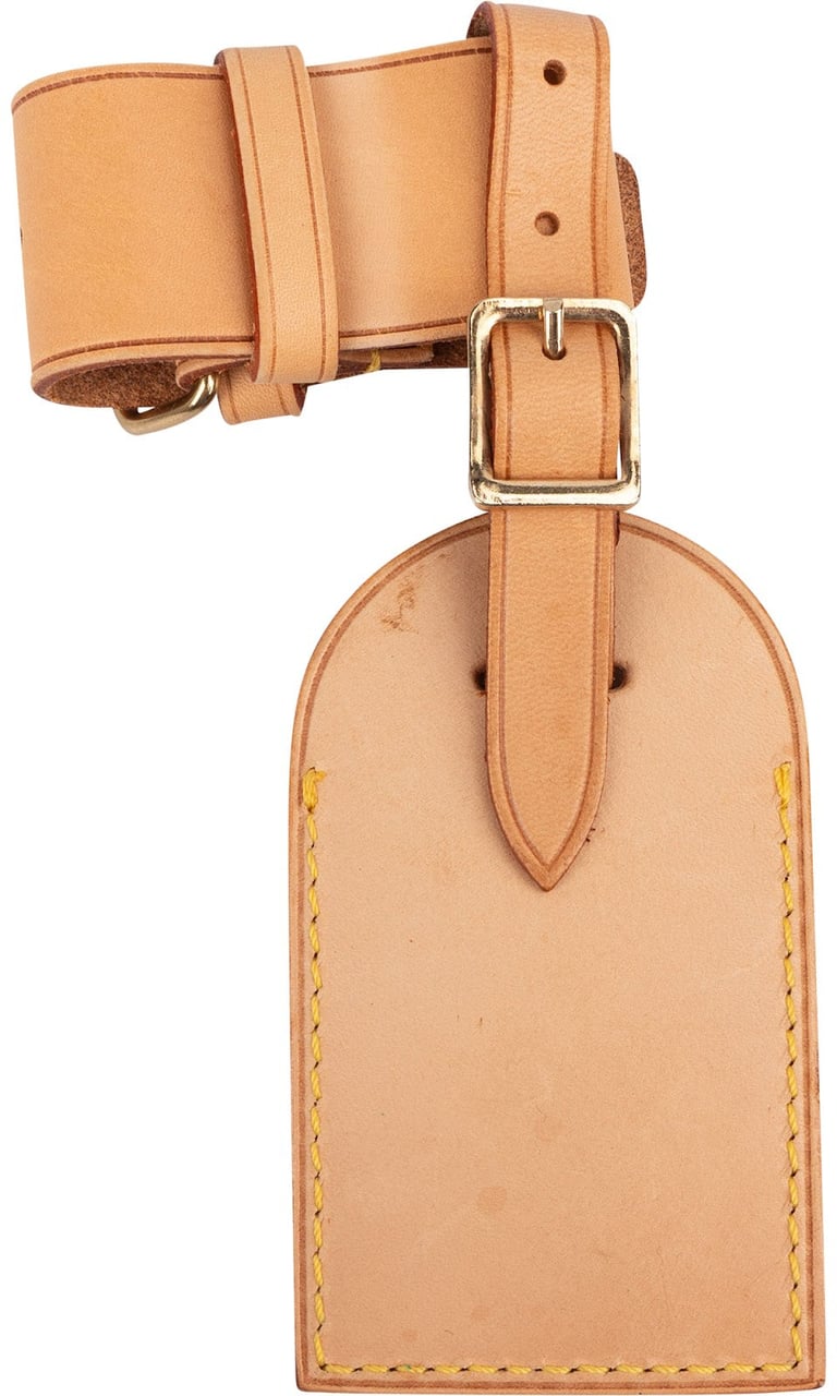 Louis Vuitton Louis Vuitton Vachetta Leather Luggage Tag Set Beige