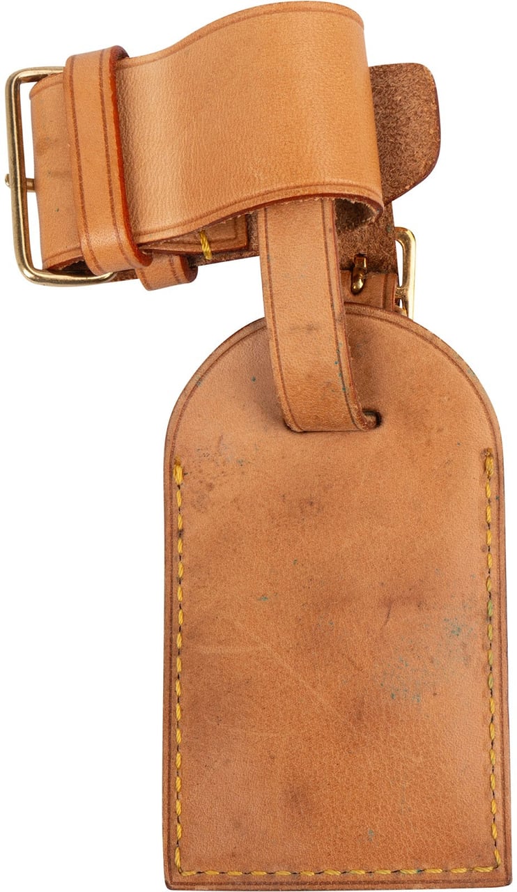 Louis Vuitton Louis Vuitton Vachetta Leather Luggage Tag Set Bruin