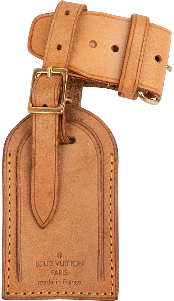 Louis Vuitton Louis Vuitton Vachetta Leather Luggage Tag Set Bruin