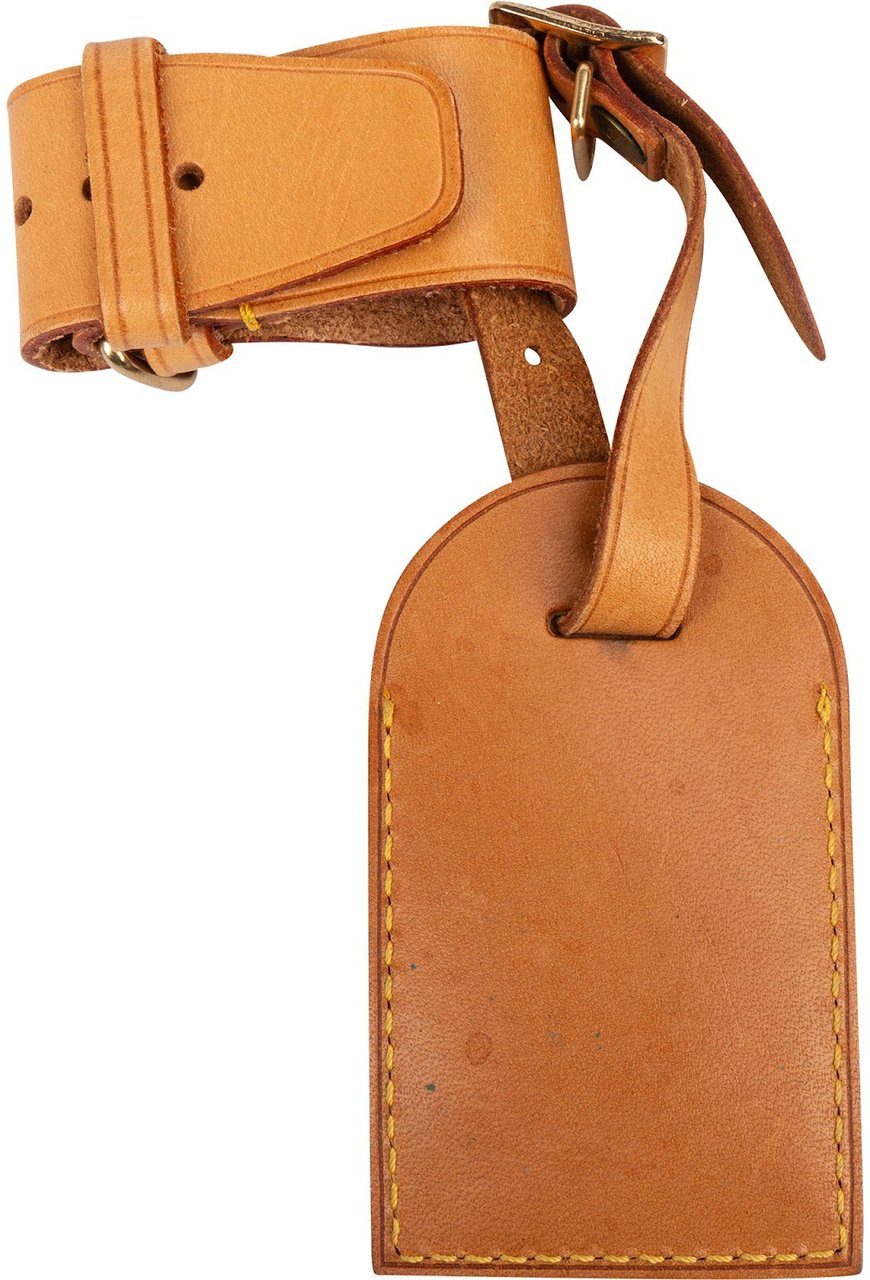 Louis Vuitton Louis Vuitton Vachetta Leather Luggage Tag Set Bruin