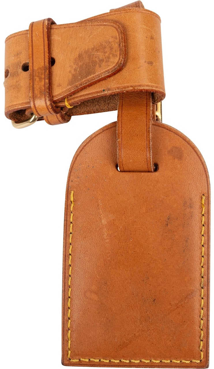 Louis Vuitton Louis Vuitton Vachetta Leather Luggage Tag Set Bruin