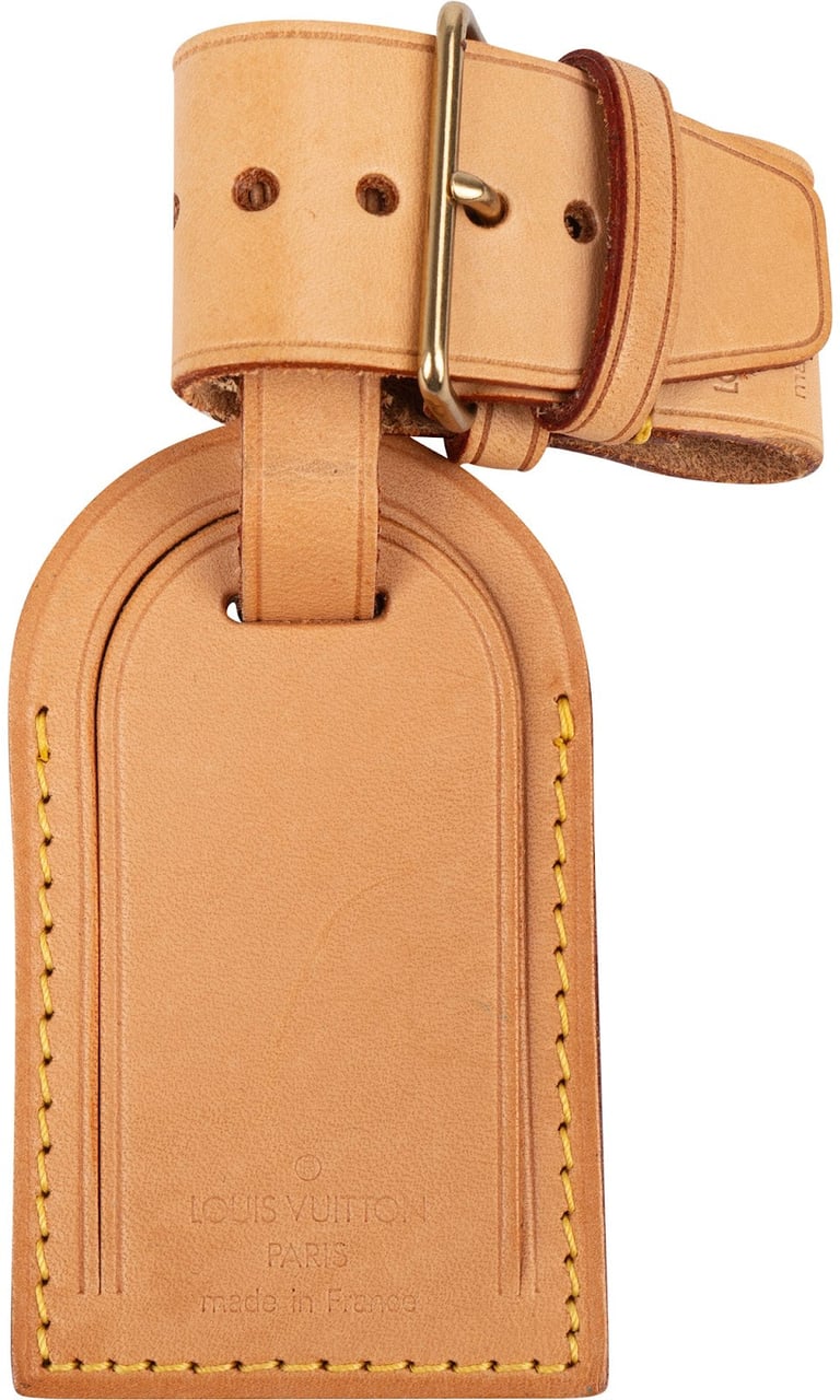 Louis Vuitton Louis Vuitton Vachetta Leather Luggage Tag Set Bruin
