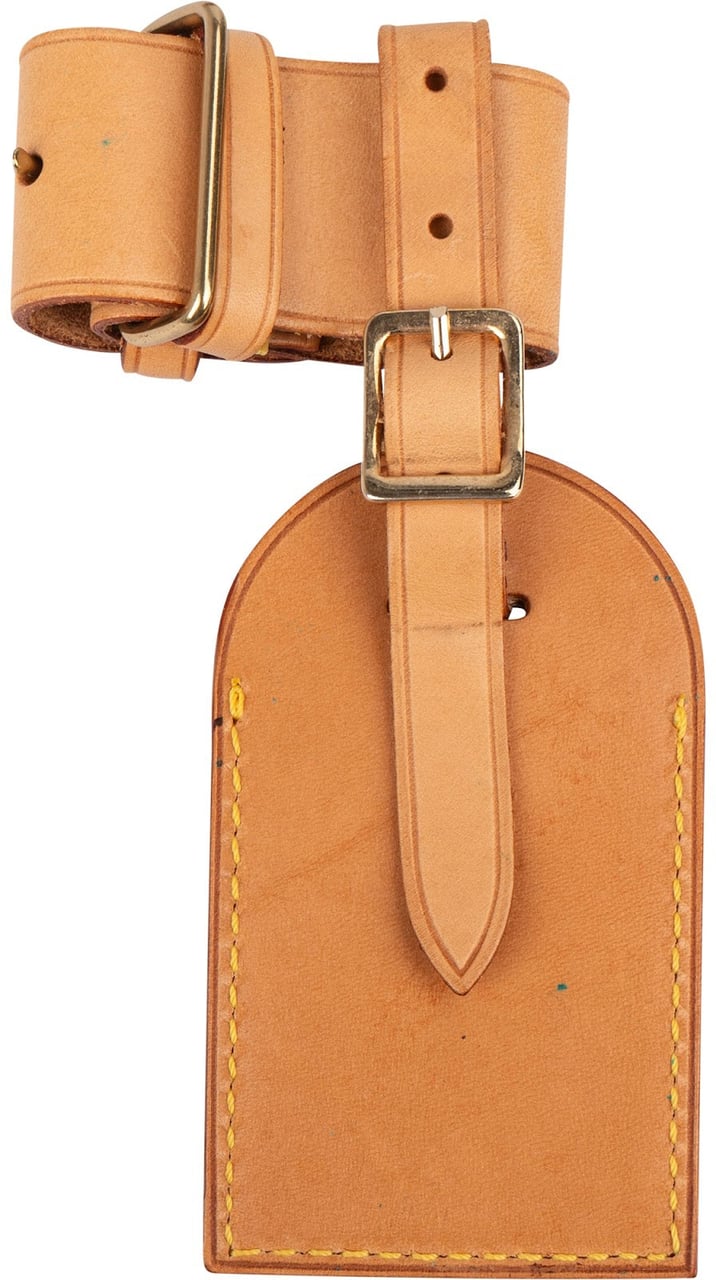Louis Vuitton Louis Vuitton Vachetta Leather Luggage Tag Set Neutraal