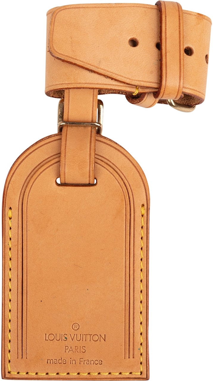 Louis Vuitton Louis Vuitton Vachetta Leather Luggage Tag Set Neutraal