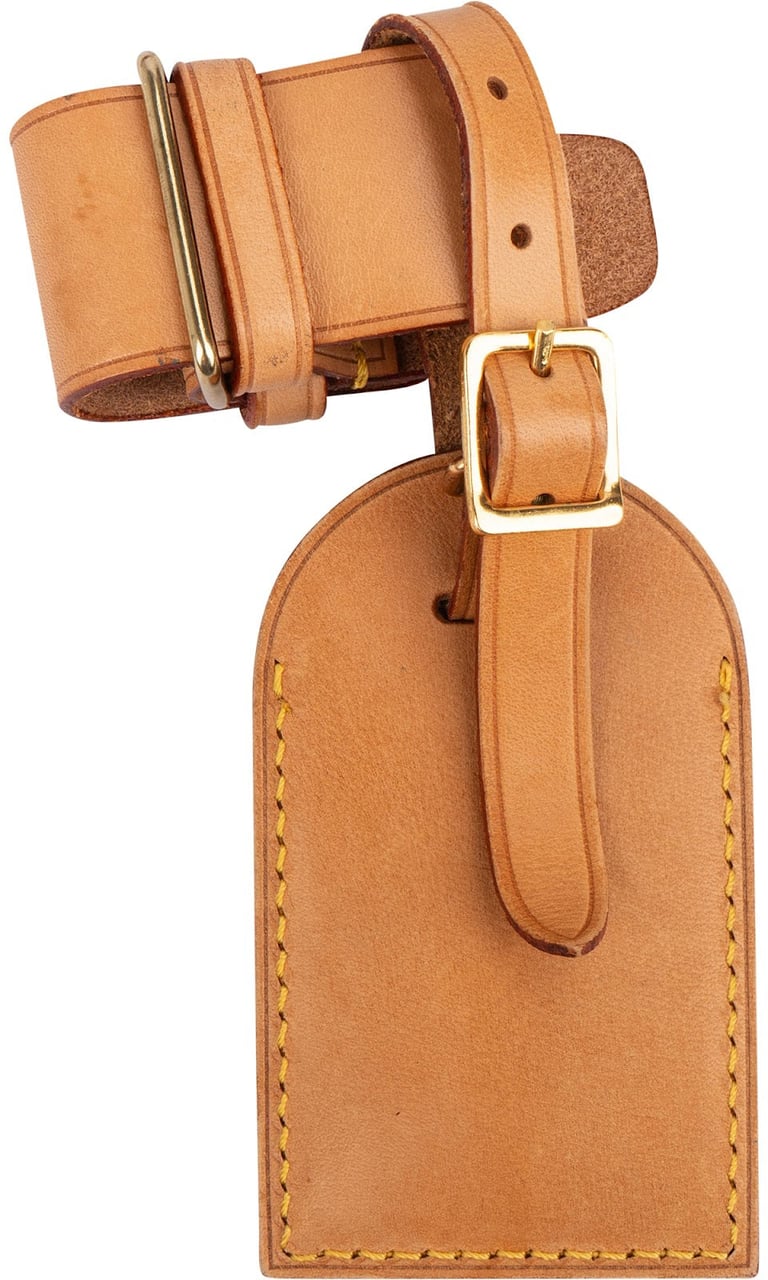 Louis Vuitton Louis Vuitton Vachetta Leather Luggage Tag Set Bruin