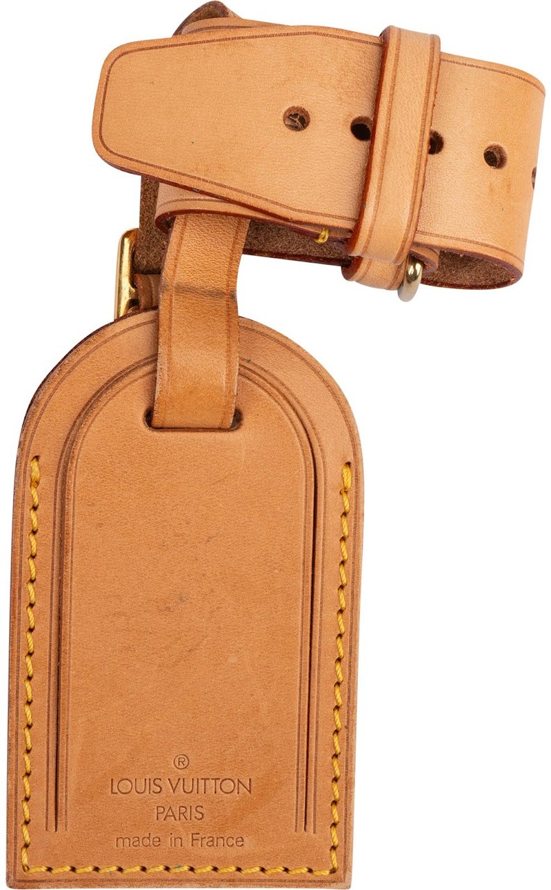 Louis Vuitton Louis Vuitton Vachetta Leather Luggage Tag Set Bruin