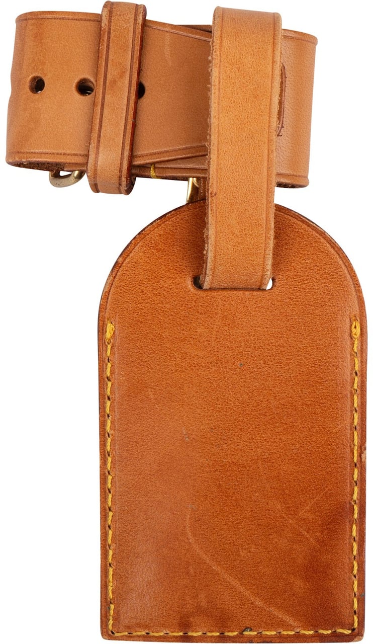 Louis Vuitton Louis Vuitton Vachetta Leather Luggage Tag Set Bruin