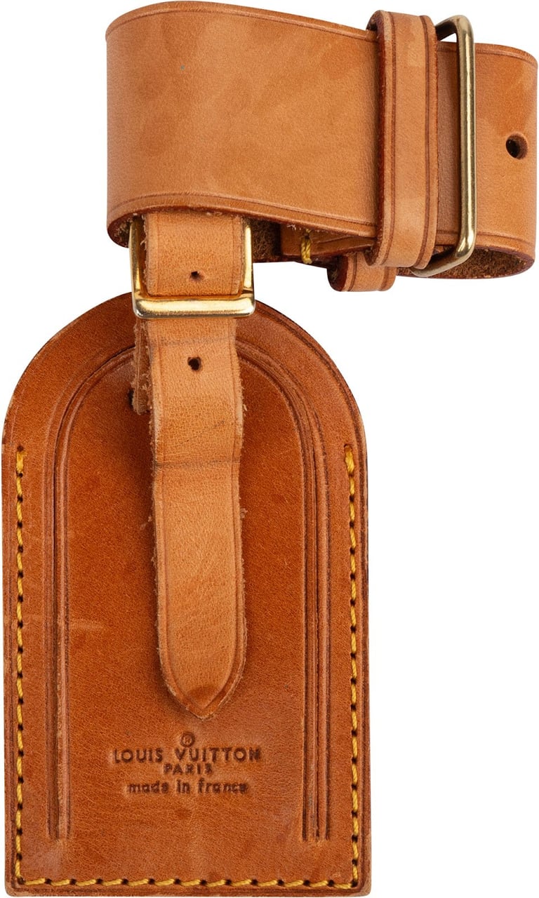 Louis Vuitton Louis Vuitton Vachetta Leather Luggage Tag Set Bruin