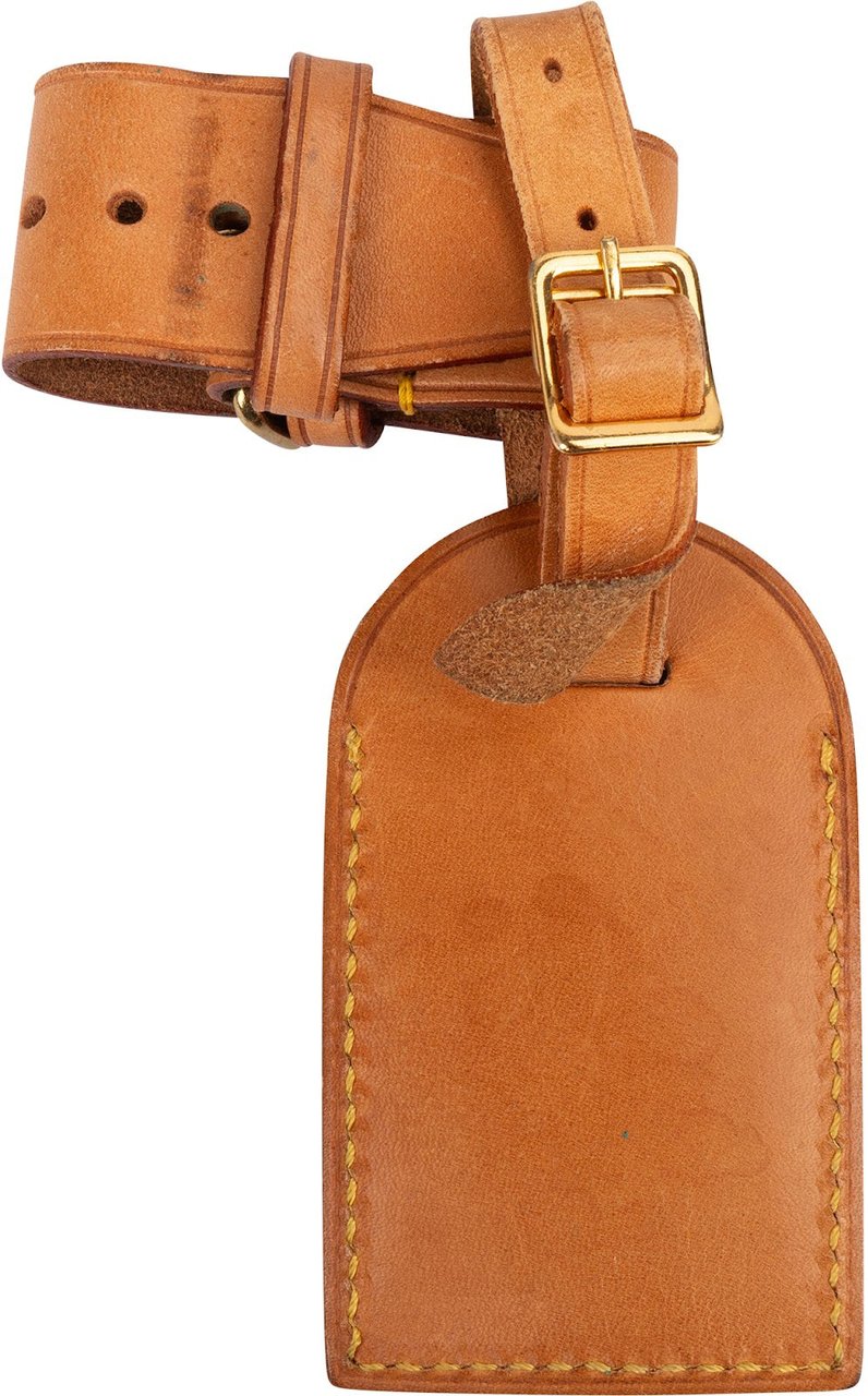 Louis Vuitton Louis Vuitton Vachetta Leather Luggage Tag Set Bruin