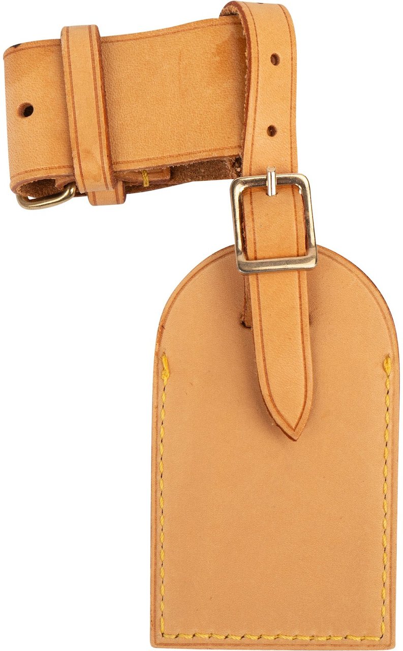 Louis Vuitton Louis Vuitton Vachetta Leather Luggage Tag Set Bruin