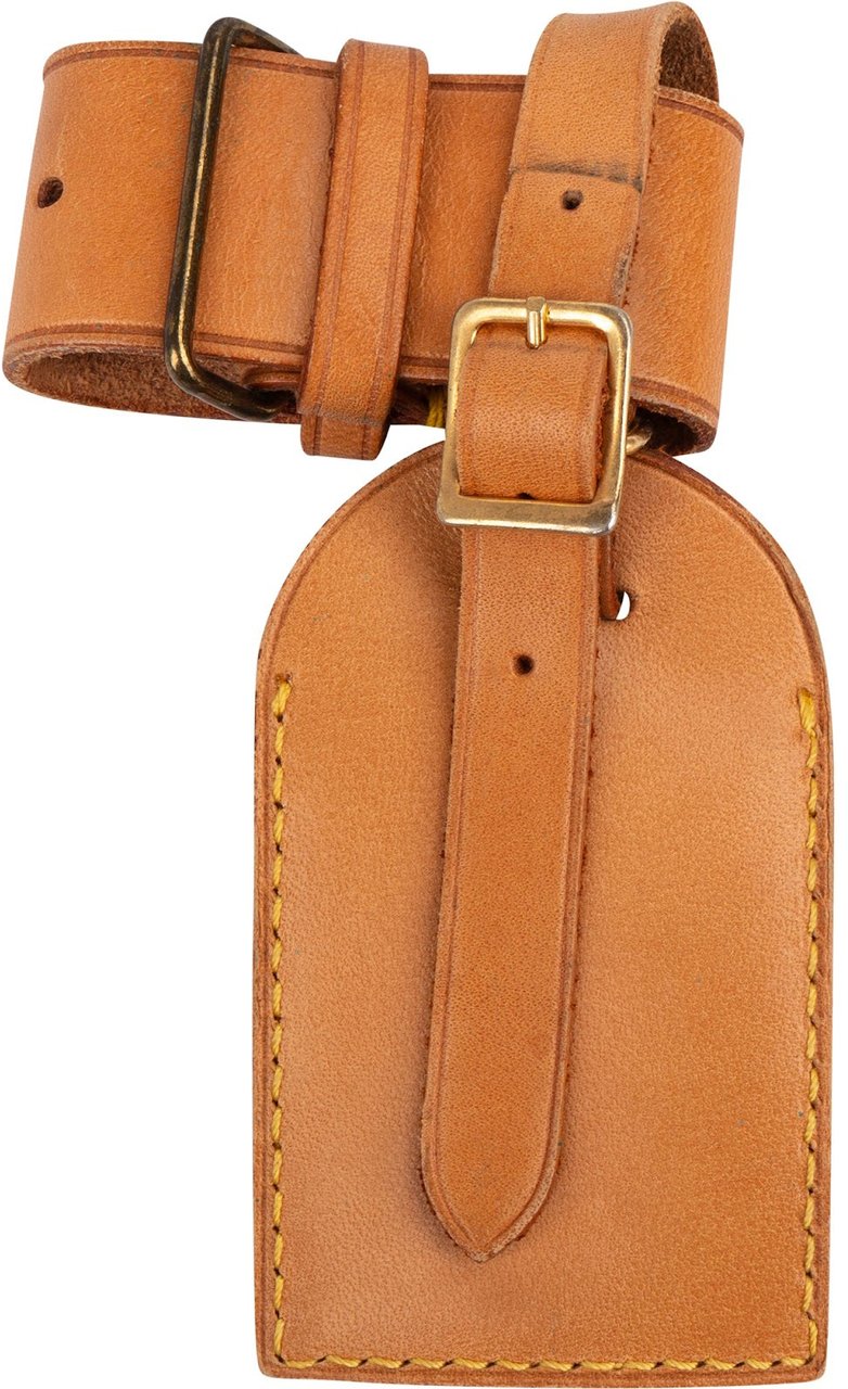 Louis Vuitton Louis Vuitton Vachetta Leather Luggage Tag Set Bruin