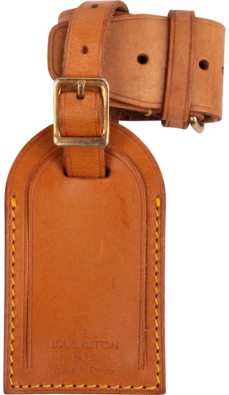Louis Vuitton Louis Vuitton Vachetta Leather Luggage Tag Set Bruin