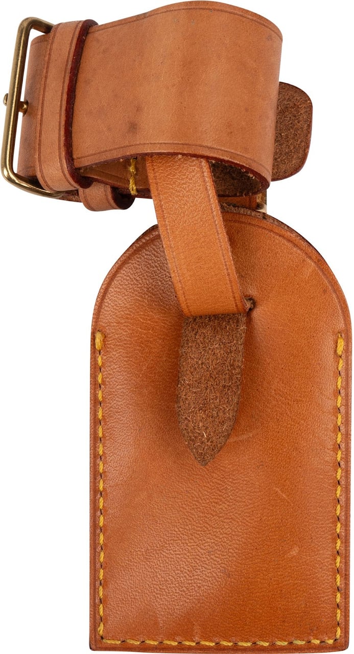 Louis Vuitton Louis Vuitton Vachetta Leather Luggage Tag Set Bruin
