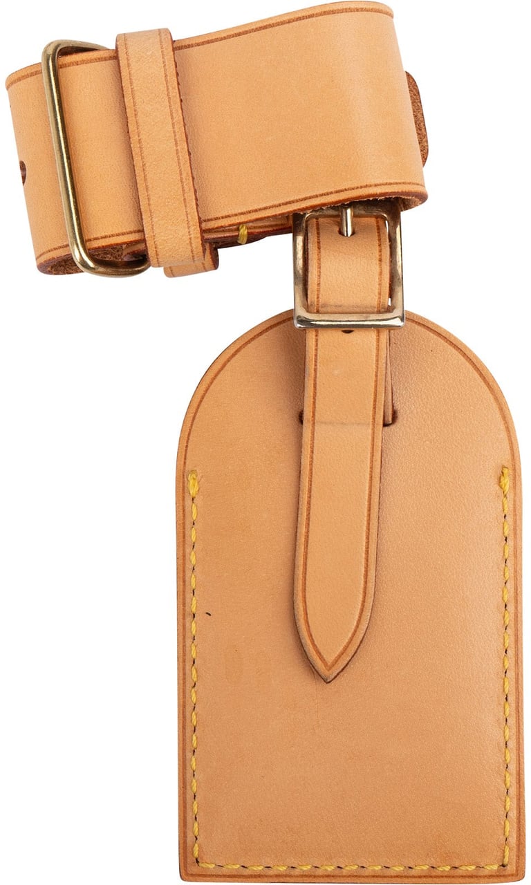 Louis Vuitton Louis Vuitton Vachetta Leather Luggage Tag Set Bruin