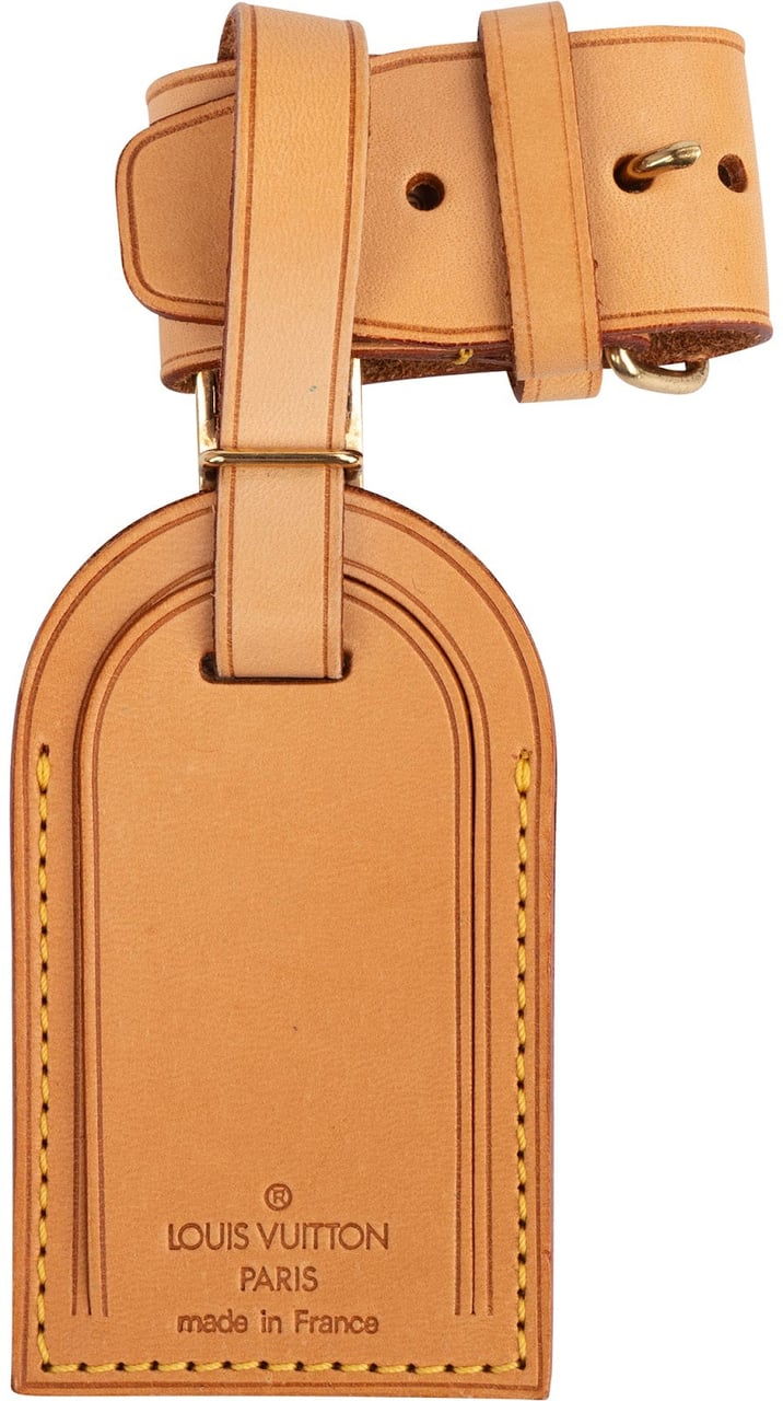 Louis Vuitton Louis Vuitton Vachetta Leather Luggage Tag Set Bruin