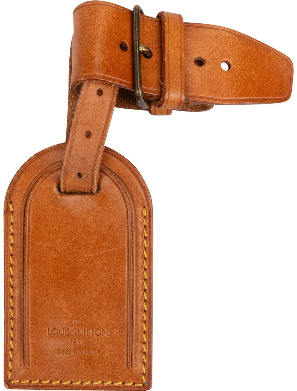 Louis Vuitton Louis Vuitton Vachetta Leather Luggage Tag Set Bruin