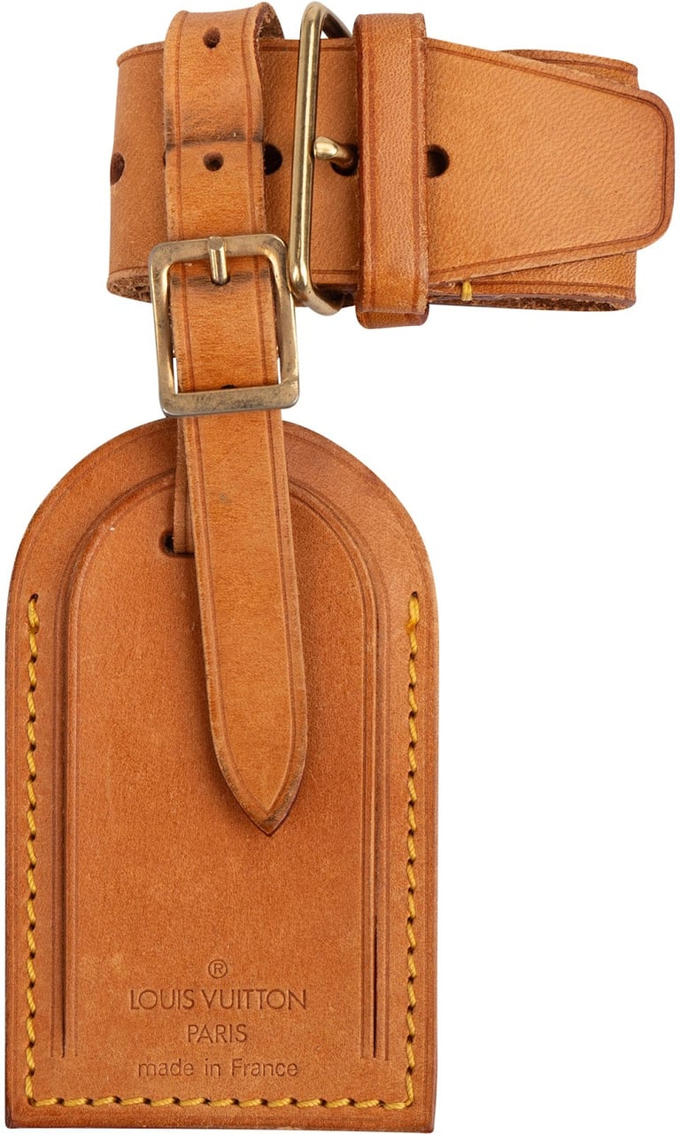 Louis Vuitton Louis Vuitton Vachetta Leather Luggage Tag Set Bruin