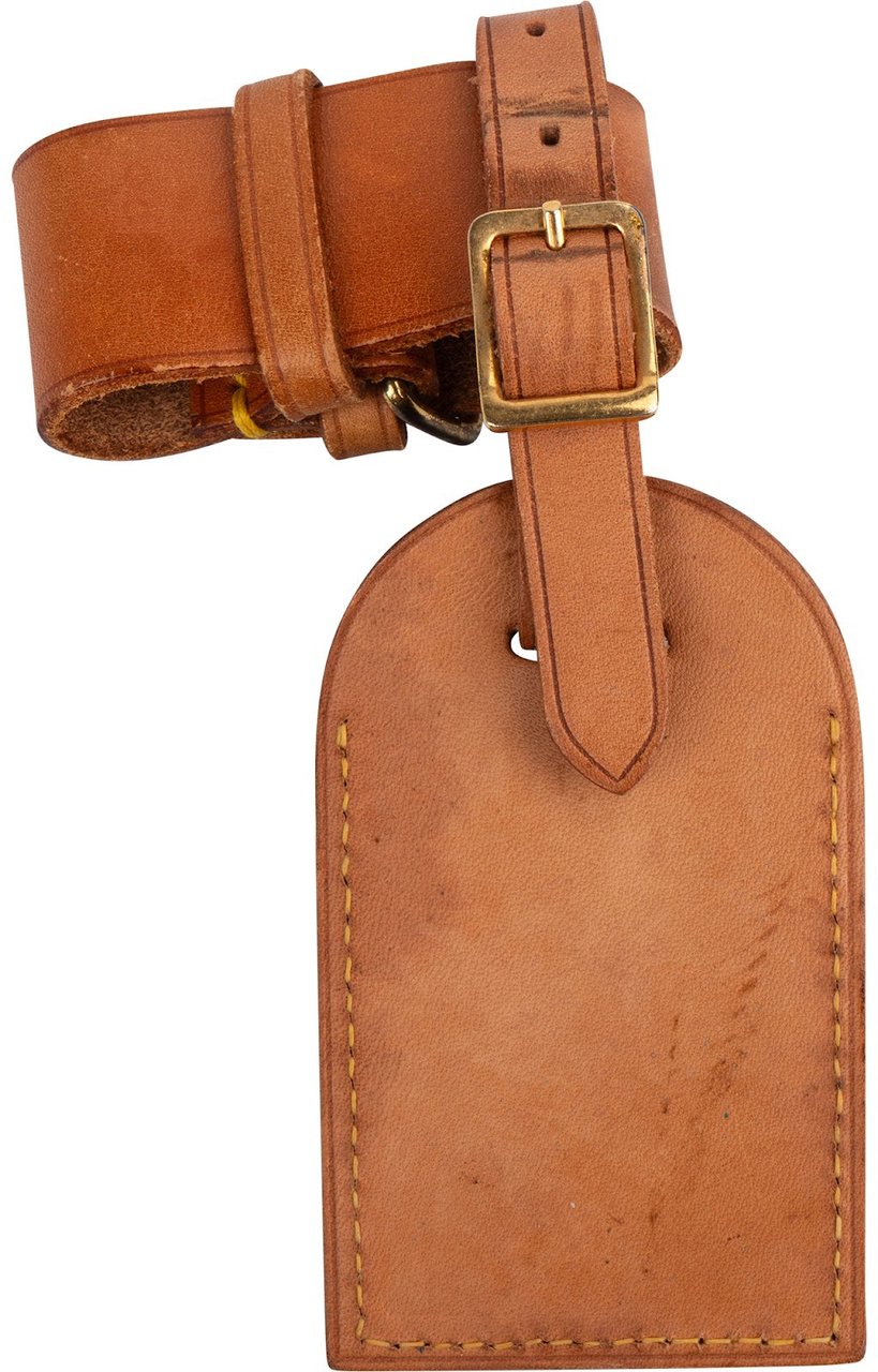 Louis Vuitton Louis Vuitton Vachetta Leather Luggage Tag Set Bruin