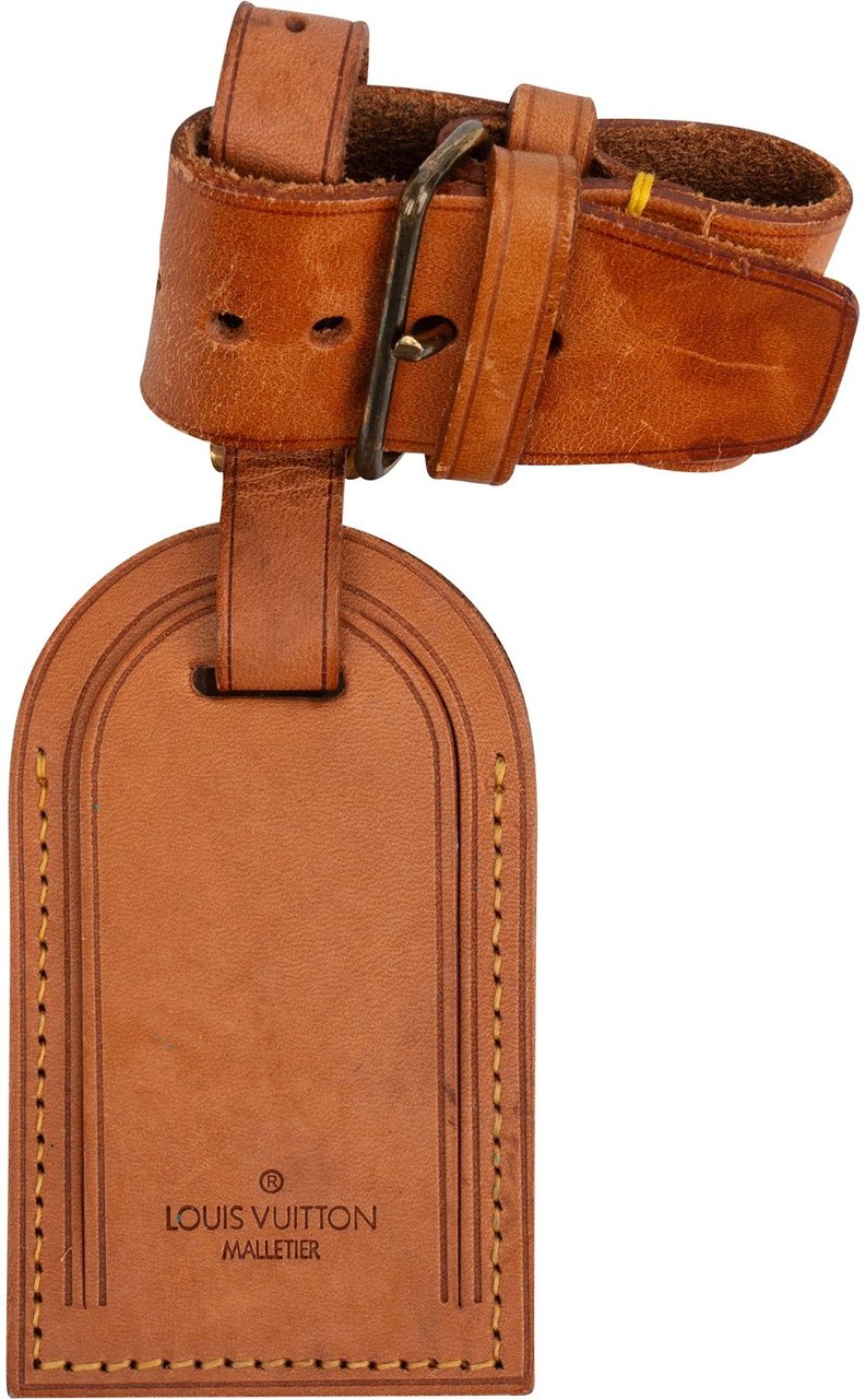 Louis Vuitton Louis Vuitton Vachetta Leather Luggage Tag Set Bruin