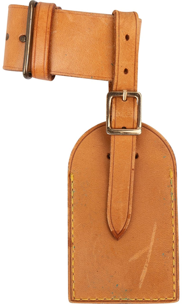 Louis Vuitton Louis Vuitton Vachetta Leather Luggage Tag Set Bruin
