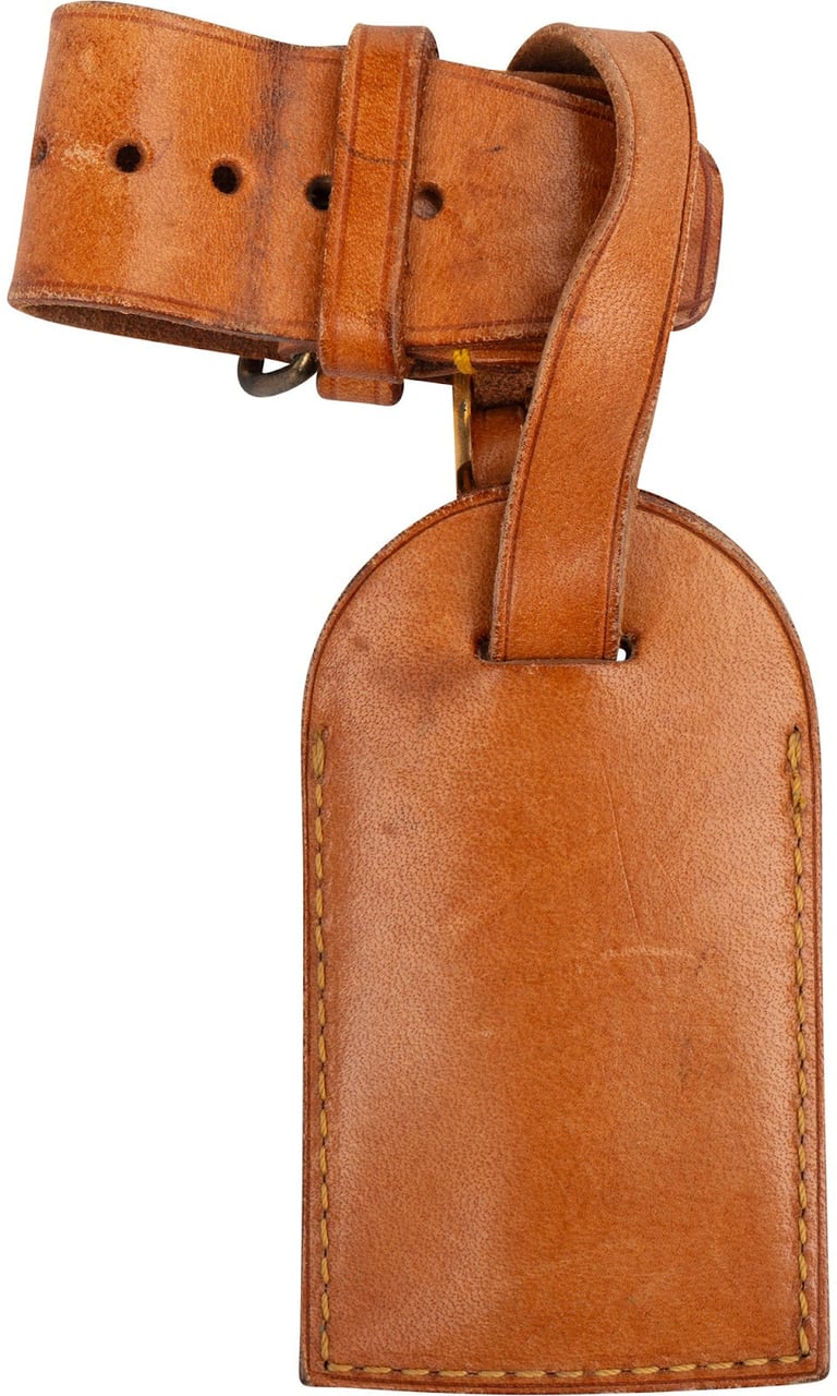 Louis Vuitton Louis Vuitton Vachetta Leather Luggage Tag Set Bruin