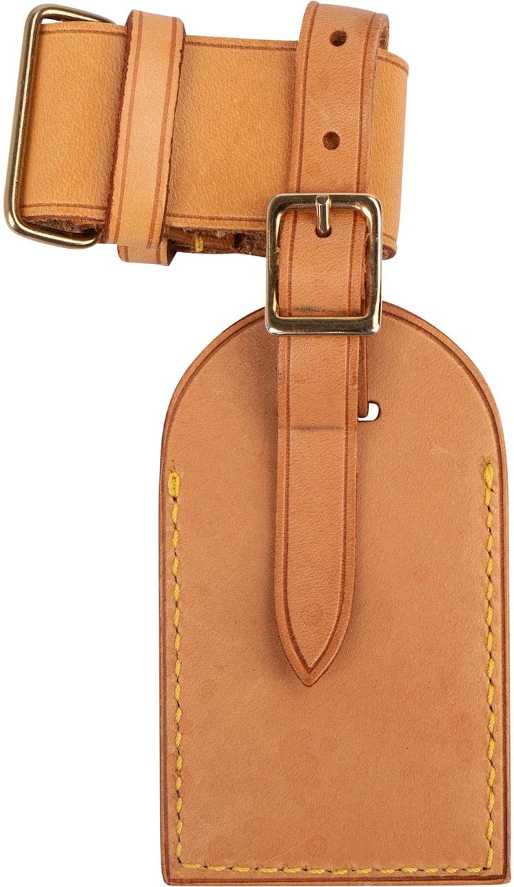 Louis Vuitton Louis Vuitton Vachetta Leather Luggage Tag Set Bruin