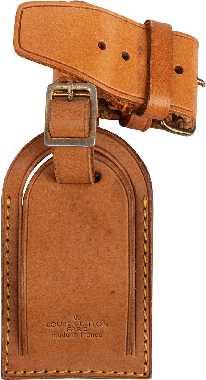 Louis Vuitton Louis Vuitton Vachetta Leather Luggage Tag Set Bruin