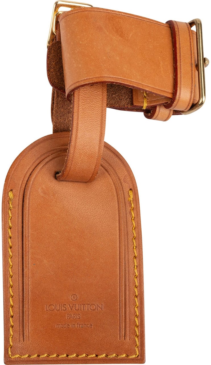 Louis Vuitton Louis Vuitton Vachetta Leather Luggage Tag Set Bruin