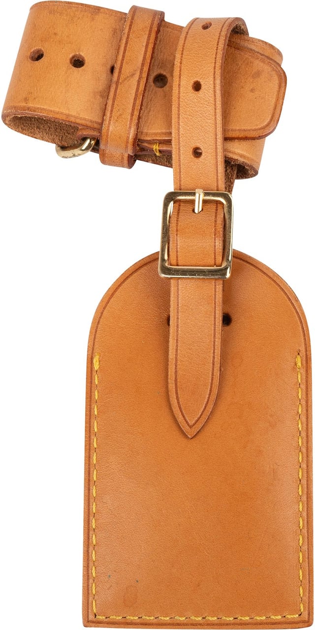 Louis Vuitton Louis Vuitton Vachetta Leather Luggage Tag Set Bruin