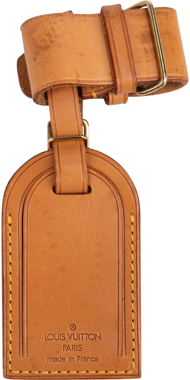 Louis Vuitton Louis Vuitton Vachetta Leather Luggage Tag Set Bruin
