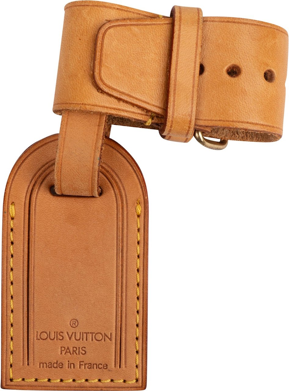 Louis Vuitton Louis Vuitton Vachetta Leather Luggage Tag Set Bruin