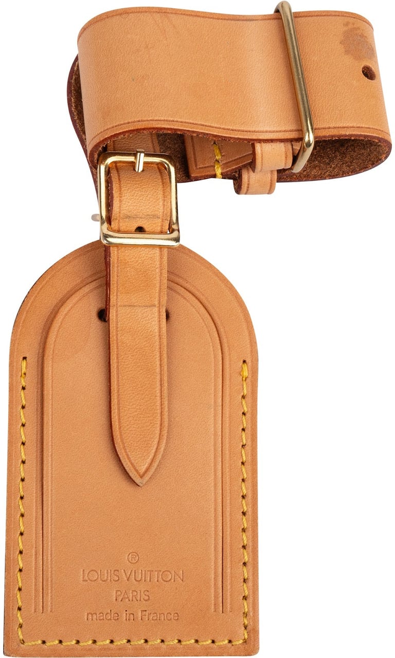 Louis Vuitton Louis Vuitton Vachetta Leather Luggage Tag Set Bruin