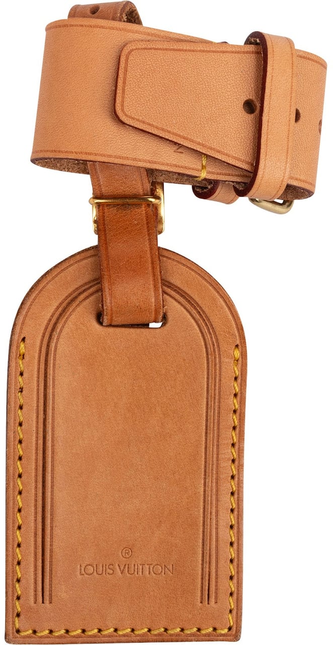 Louis Vuitton Louis Vuitton Vachetta Leather Luggage Tag Set Bruin