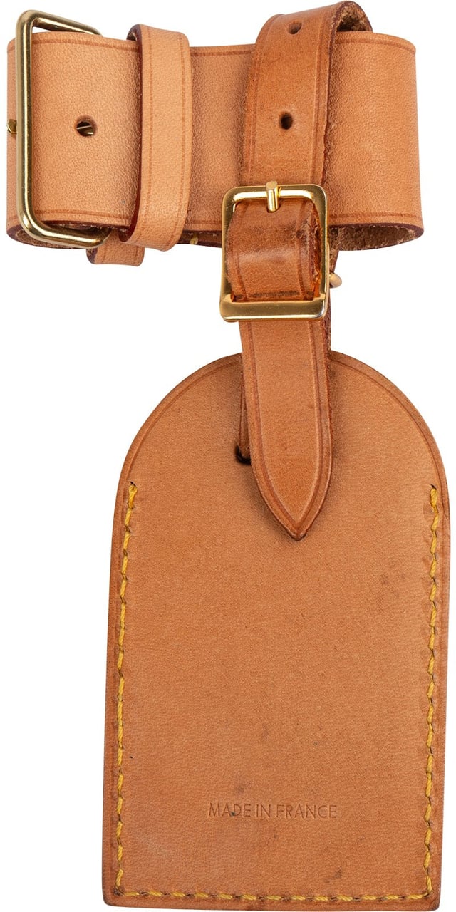 Louis Vuitton Louis Vuitton Vachetta Leather Luggage Tag Set Bruin