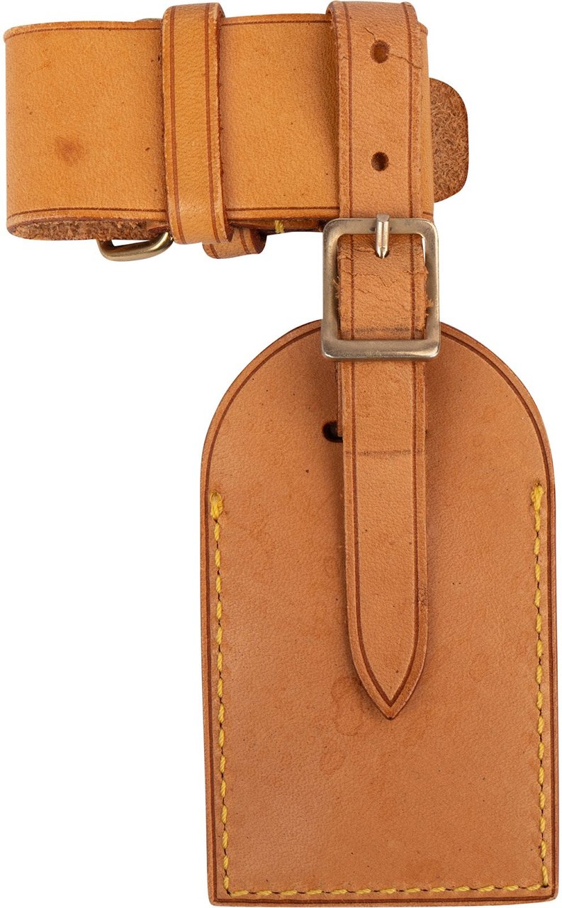 Louis Vuitton Louis Vuitton Vachetta Leather Luggage Tag Set Bruin