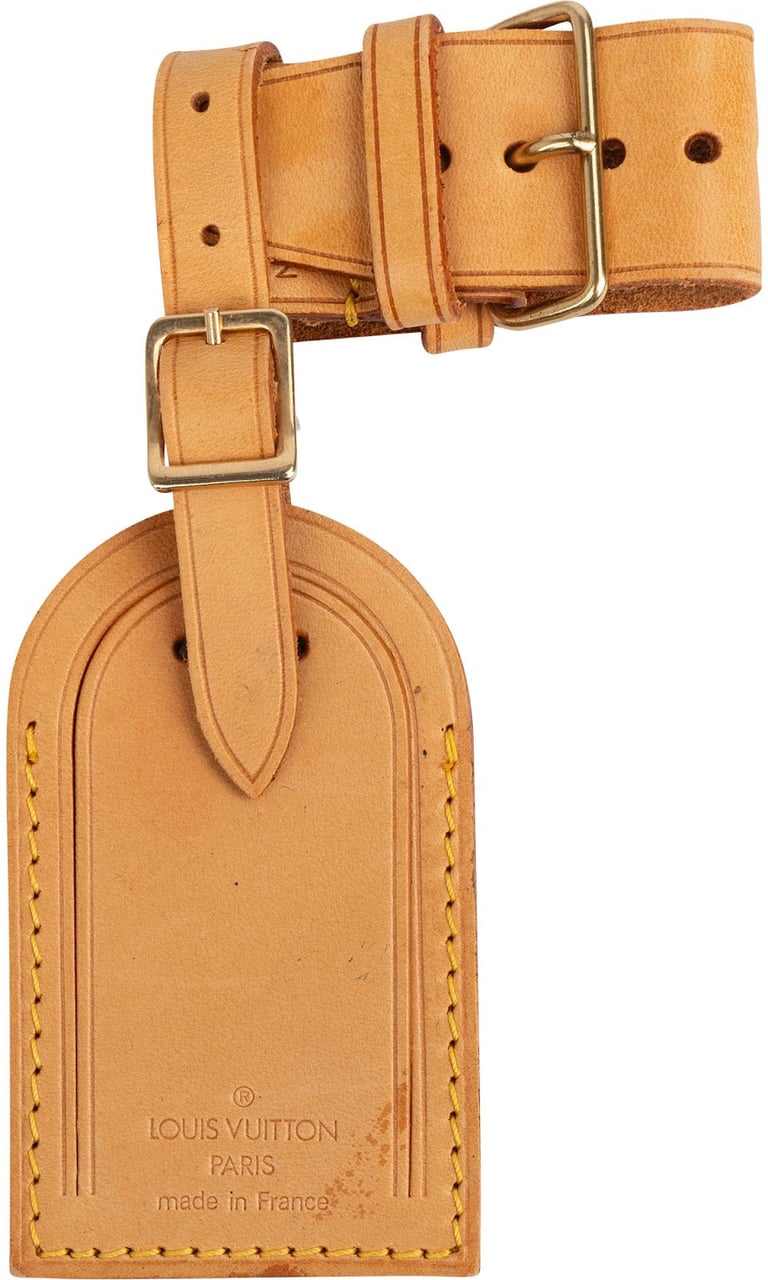 Louis Vuitton Louis Vuitton Vachetta Leather Luggage Tag Set Bruin