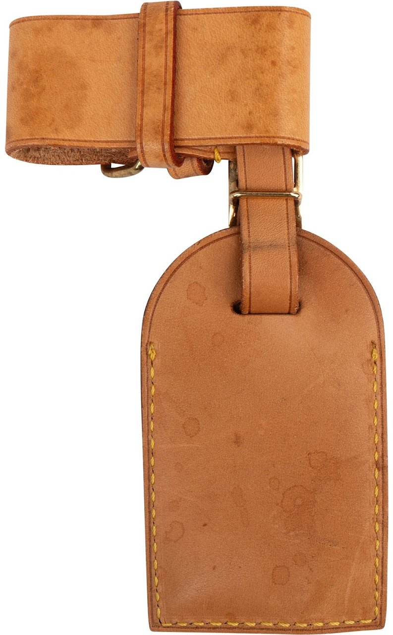 Louis Vuitton Louis Vuitton Vachetta Leather Luggage Tag Set Bruin