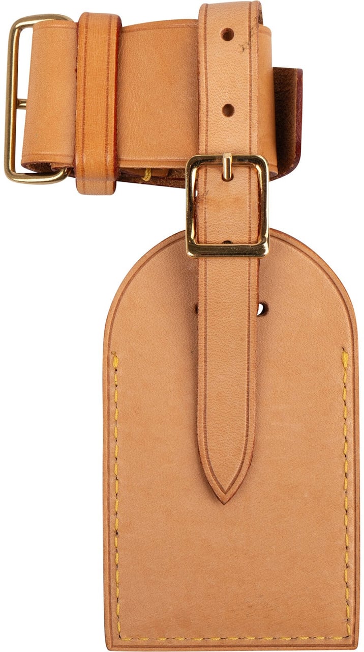 Louis Vuitton Louis Vuitton Vachetta Leather Luggage Tag Set Neutraal