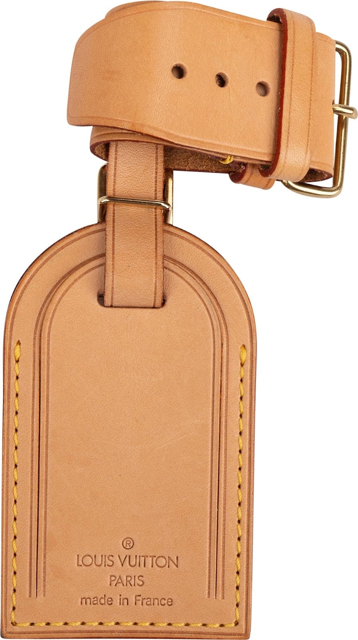 Louis Vuitton Louis Vuitton Vachetta Leather Luggage Tag Set Neutraal
