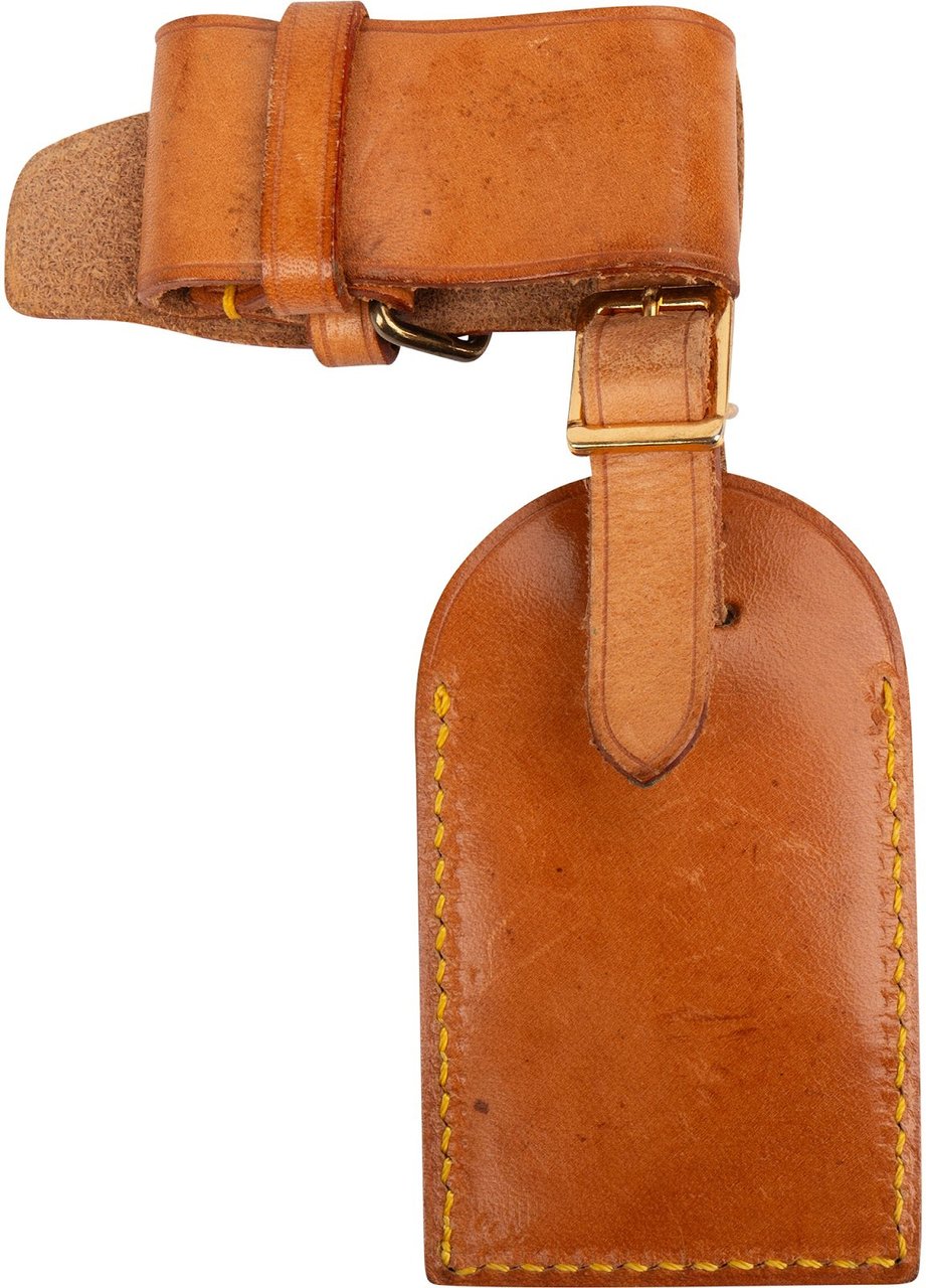 Louis Vuitton Louis Vuitton Vachetta Leather Luggage Tag Set Bruin