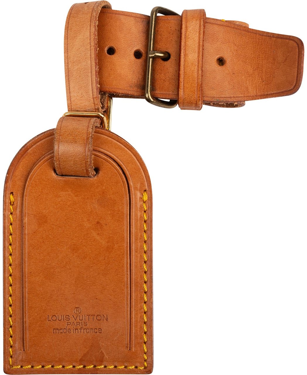 Louis Vuitton Louis Vuitton Vachetta Leather Luggage Tag Set Bruin