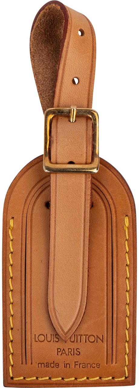 Louis Vuitton Louis Vuitton Vachetta Leather Luggage Tag Bruin