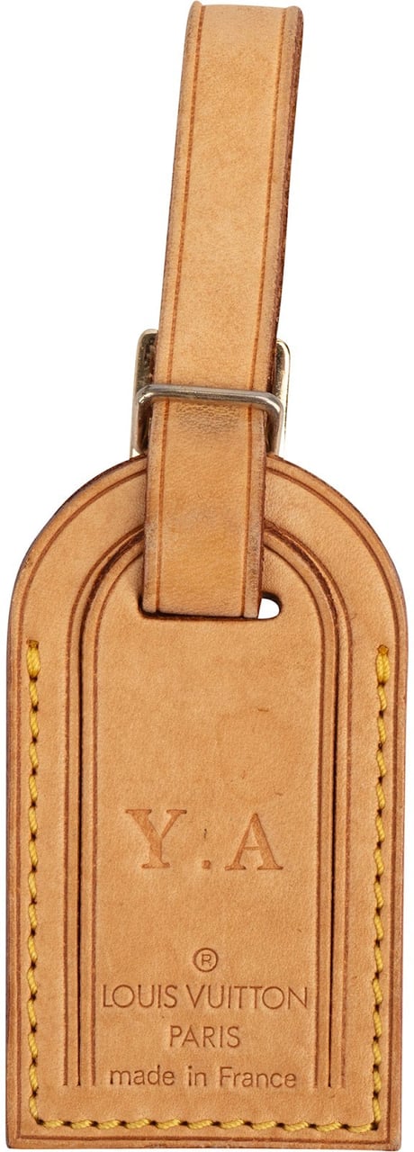 Louis Vuitton Louis Vuitton Vachetta Leather Luggage Tag (Y.A.) Beige