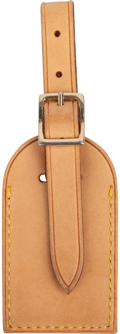 Louis Vuitton Louis Vuitton Vachetta Leather Luggage Tag (Y.A.) Beige